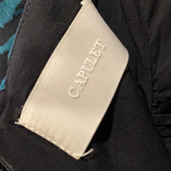 Capulet Sierra Ruched Mini Dress Jade Tiger Print Large NWT - Picture 6 of 7